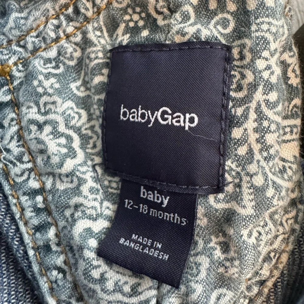 Baby Gap Jean Denim Shortalls Size 12-18 Months